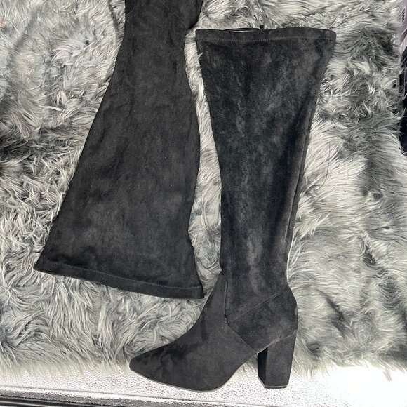 Torrid Black Faux Suede Over-the-Knee Boots – Size 12WW – New with Tags - Picture 2 of 8